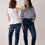 MOM HIGH RISE - DARK BLUE