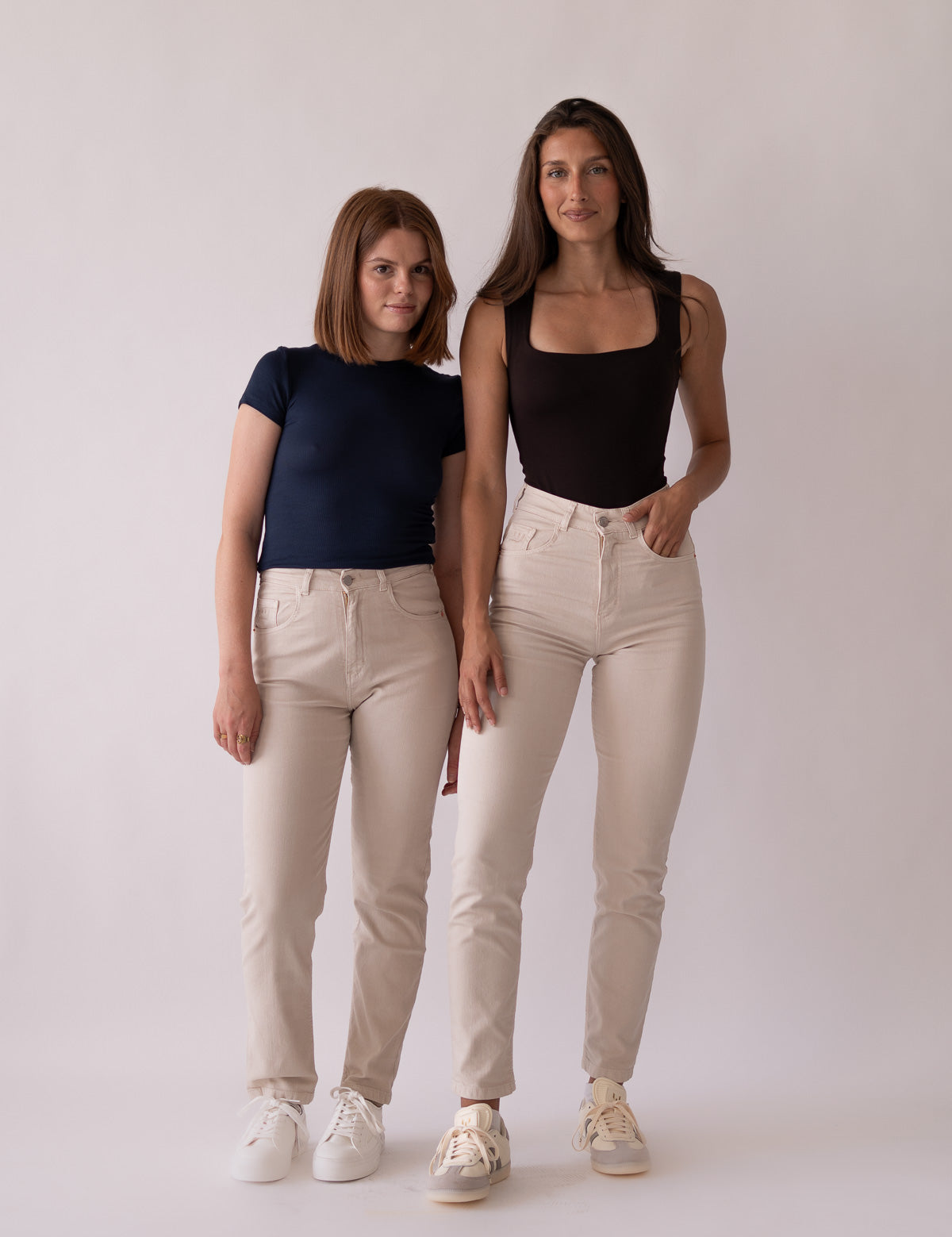 MOM TALL HIGH RISE - BEIGE