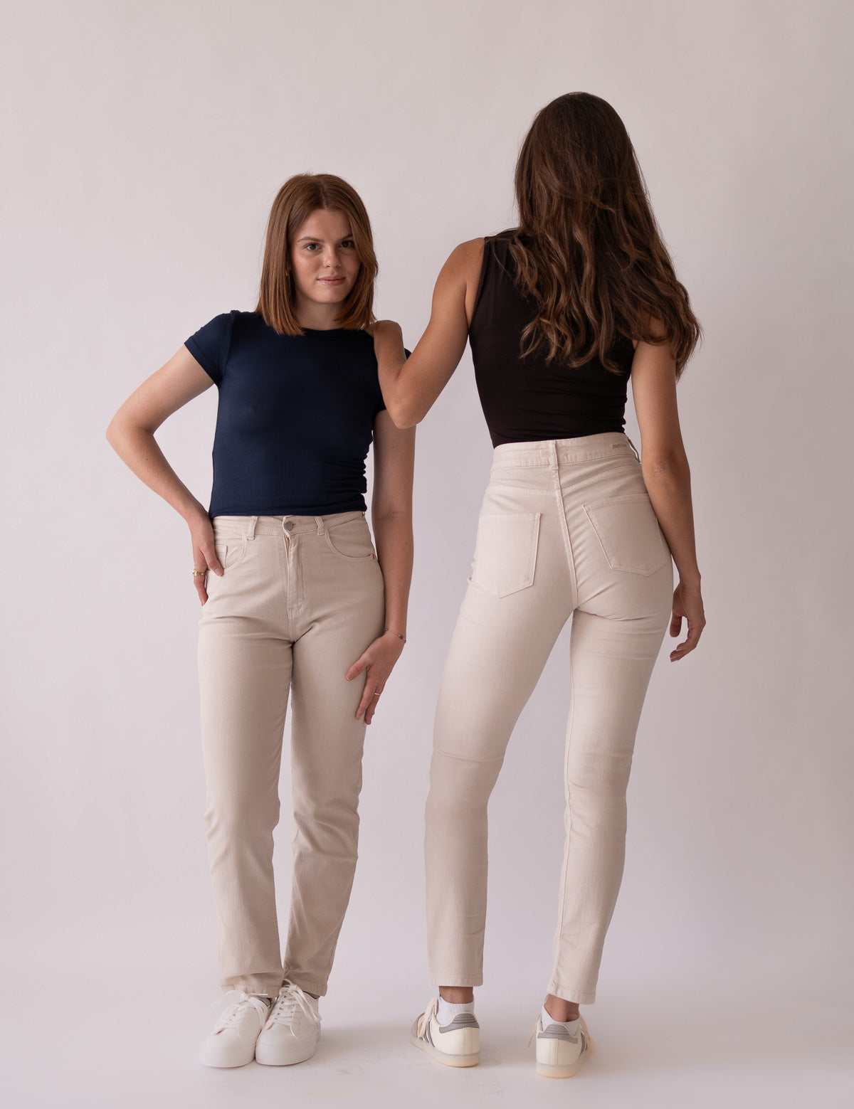 MOM TALL HIGH RISE - BEIGE