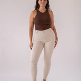 SKINNY HIGH RISE - BEIGE
