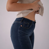 SKINNY MID RISE - DARK BLUE