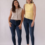 SKINNY MID RISE - DARK BLUE