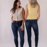 SKINNY MID RISE - DARK BLUE