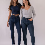 SKINNY TALL HIGH RISE - DARK BLUE