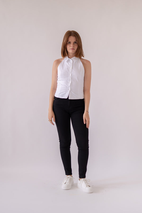 SKINNY MID RISE - BLACK