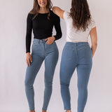 SKINNY TALL HIGH RISE - LIGHT BLUE