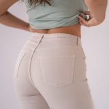 WIDELEG HIGH RISE - BEIGE