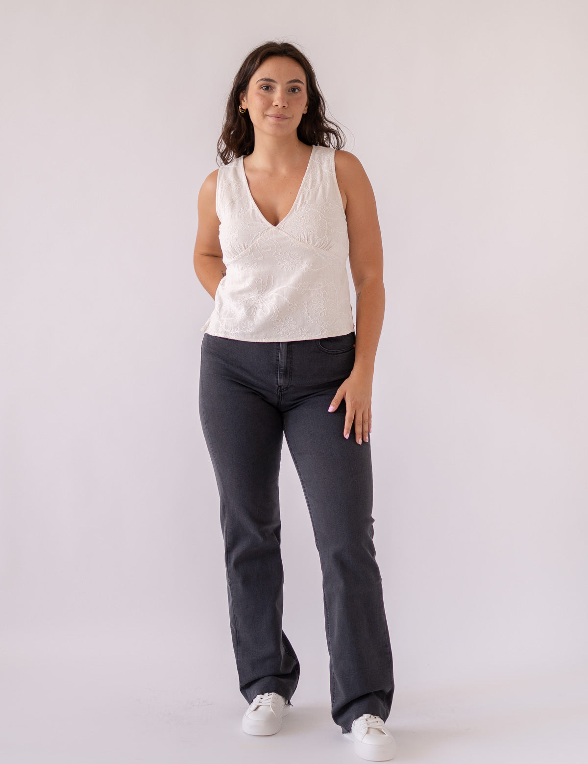 WIDELEG HIGH RISE - GREY