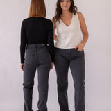 WIDELEG HIGH RISE - GREY