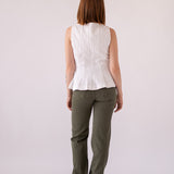 WIDELEG HIGH RISE - KHAKI