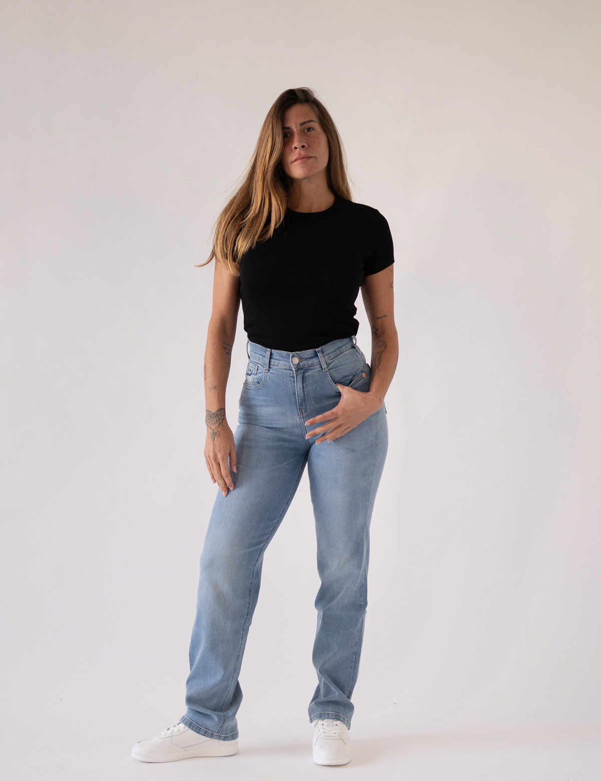 STRAIGHT HIGH RISE - LIGHT BLUE