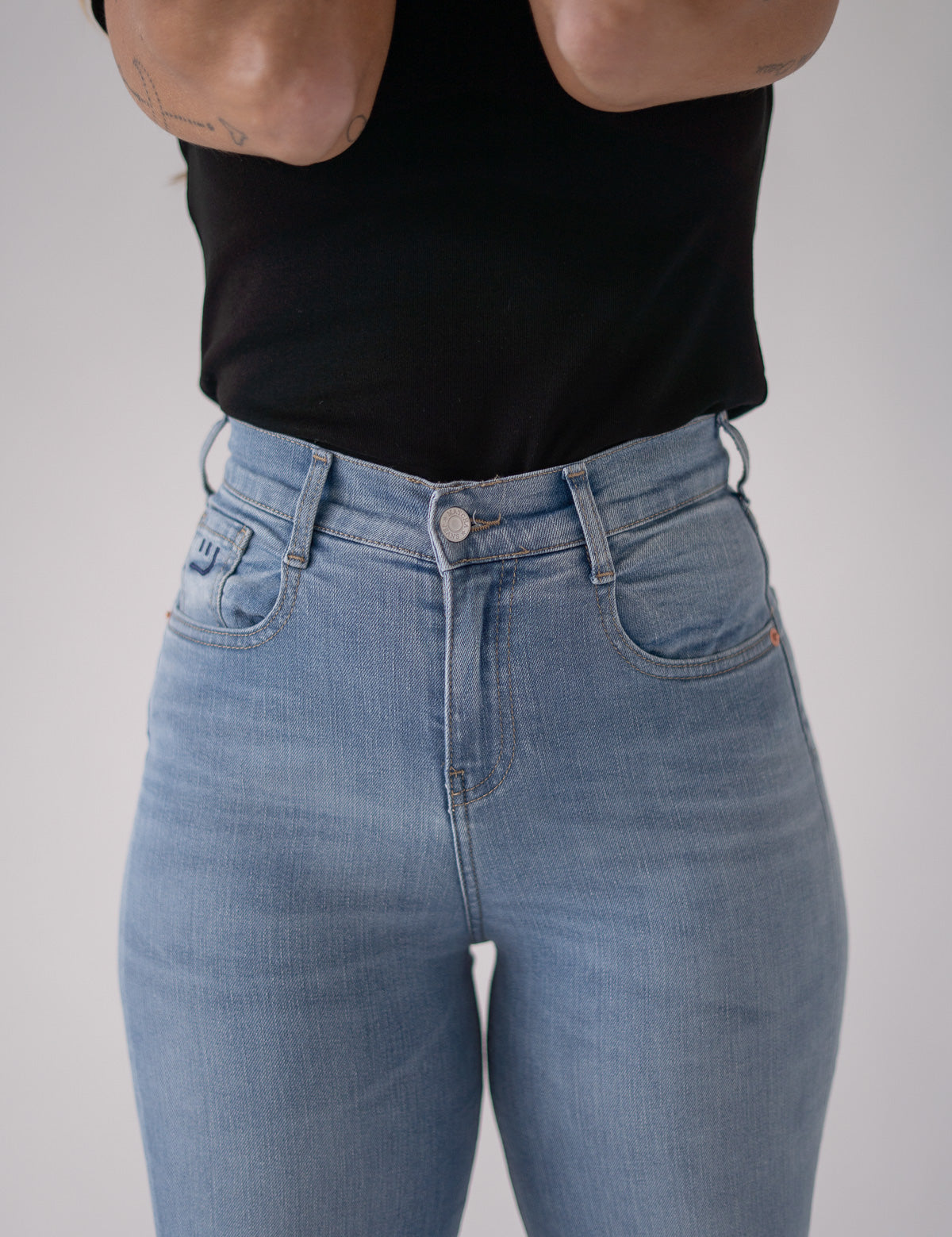 STRAIGHT HIGH RISE - LIGHT BLUE