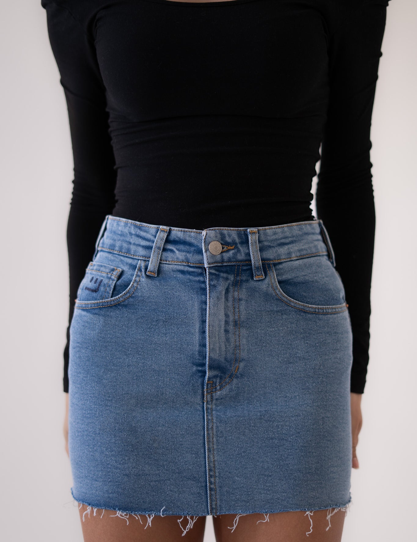 MINI SKIRT - LIGHT BLUE