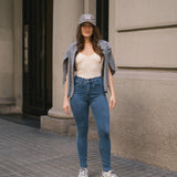 SKINNY HIGH RISE - BLUE