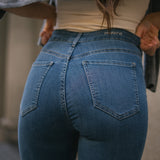 SKINNY HIGH RISE - BLUE