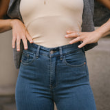 SKINNY HIGH RISE - BLUE