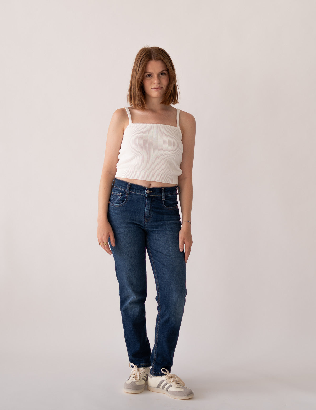MOM MID RISE - DARK BLUE