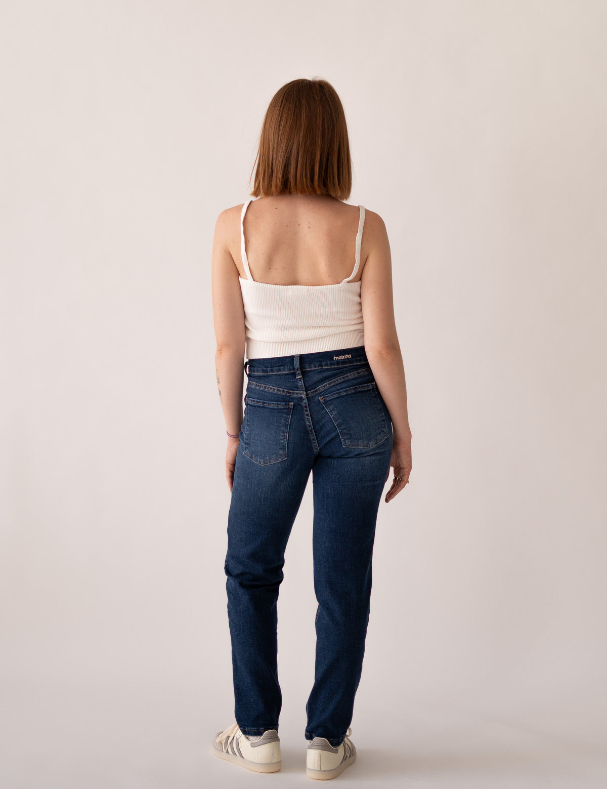 MOM MID RISE - DARK BLUE