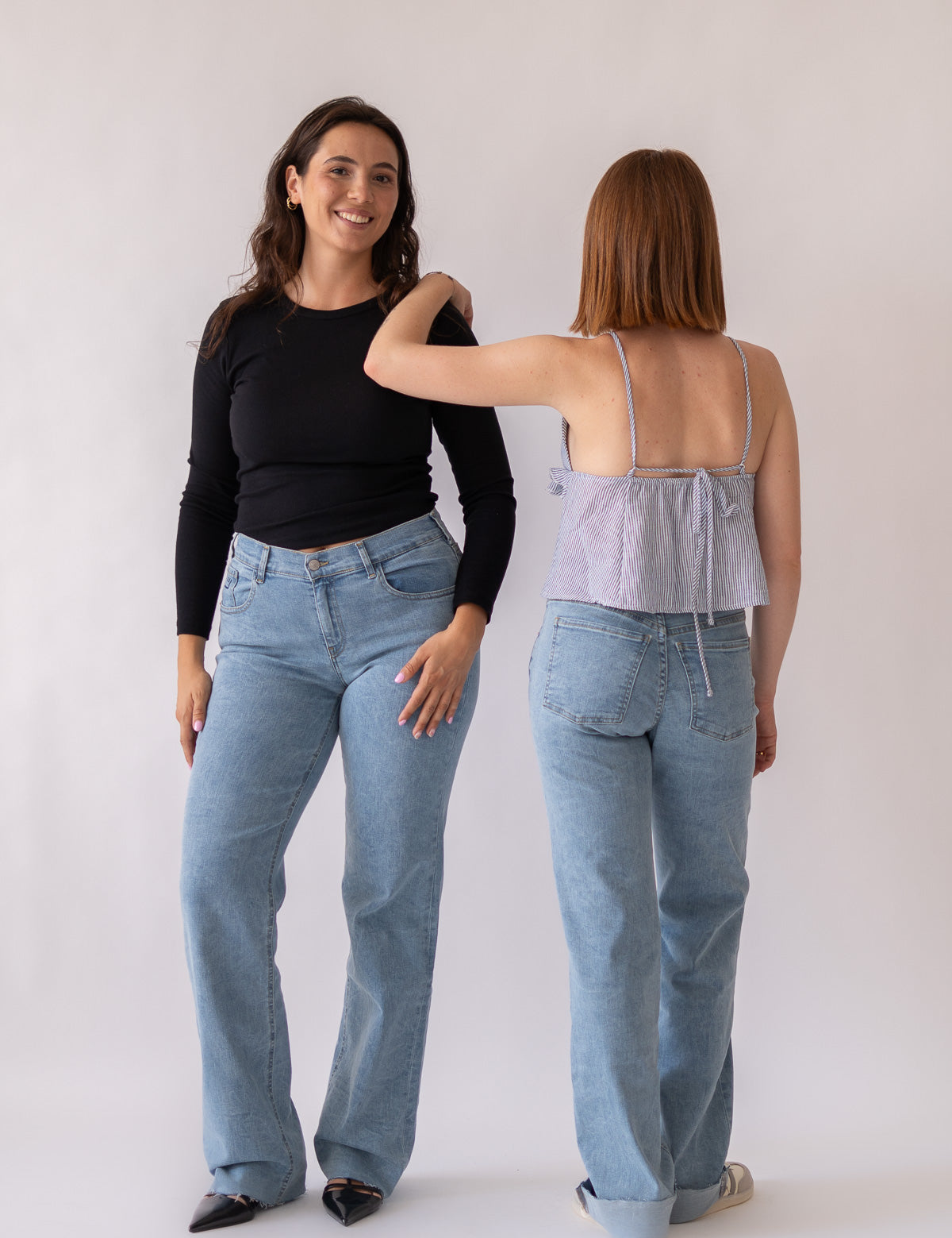 WIDELEG MID RISE - LIGHT BLUE