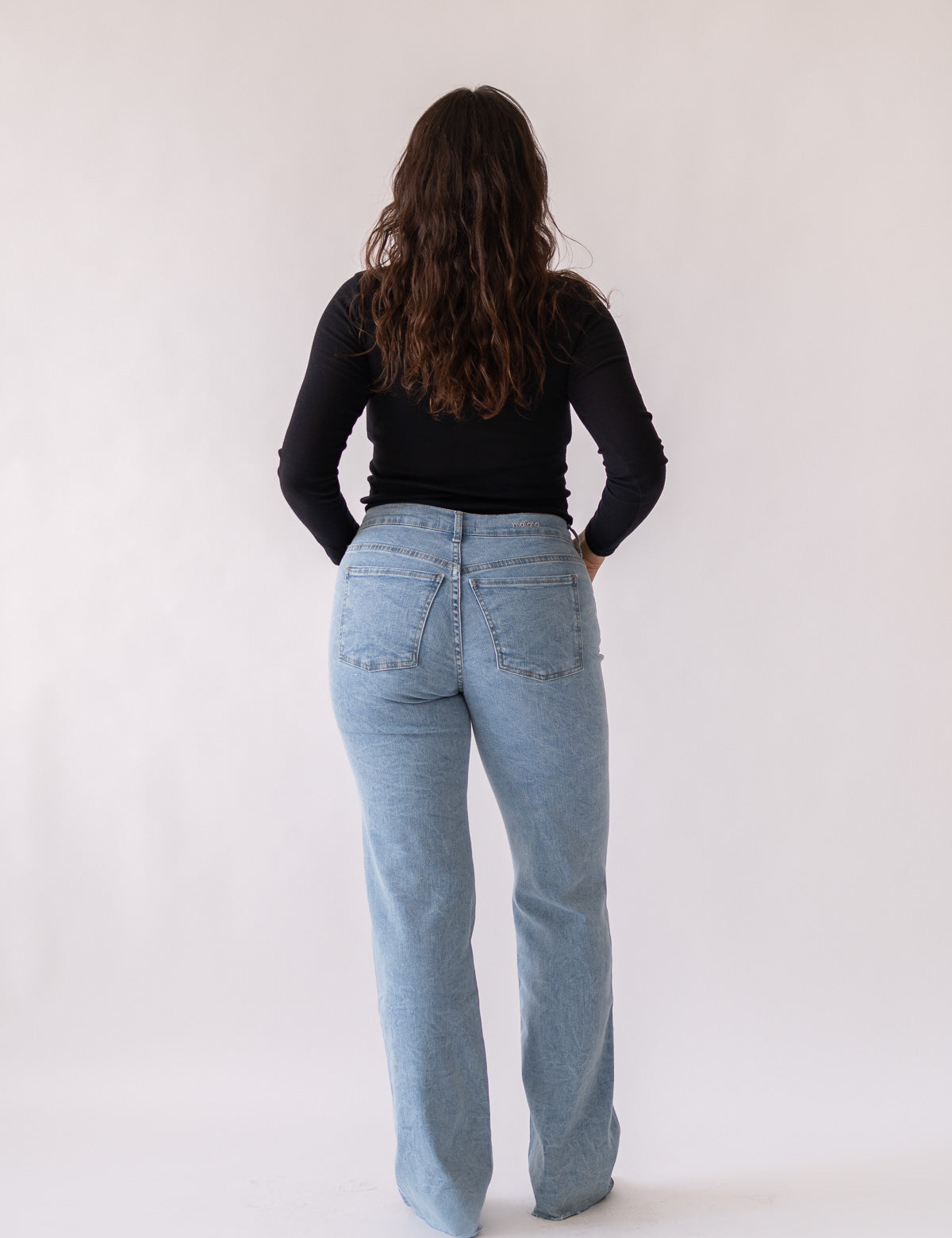 WIDELEG MID RISE - LIGHT BLUE