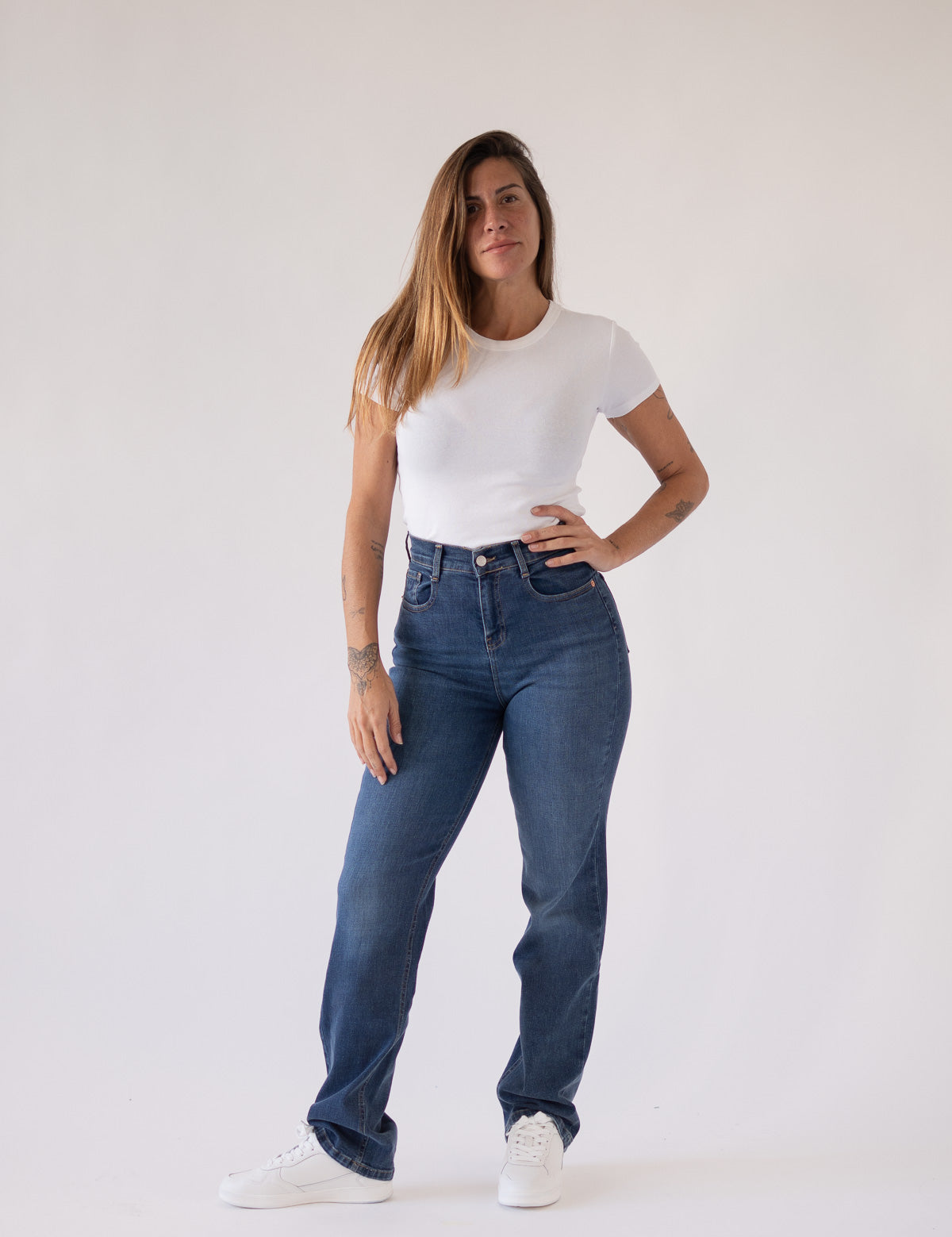 STRAIGHT HIGH RISE - BLUE