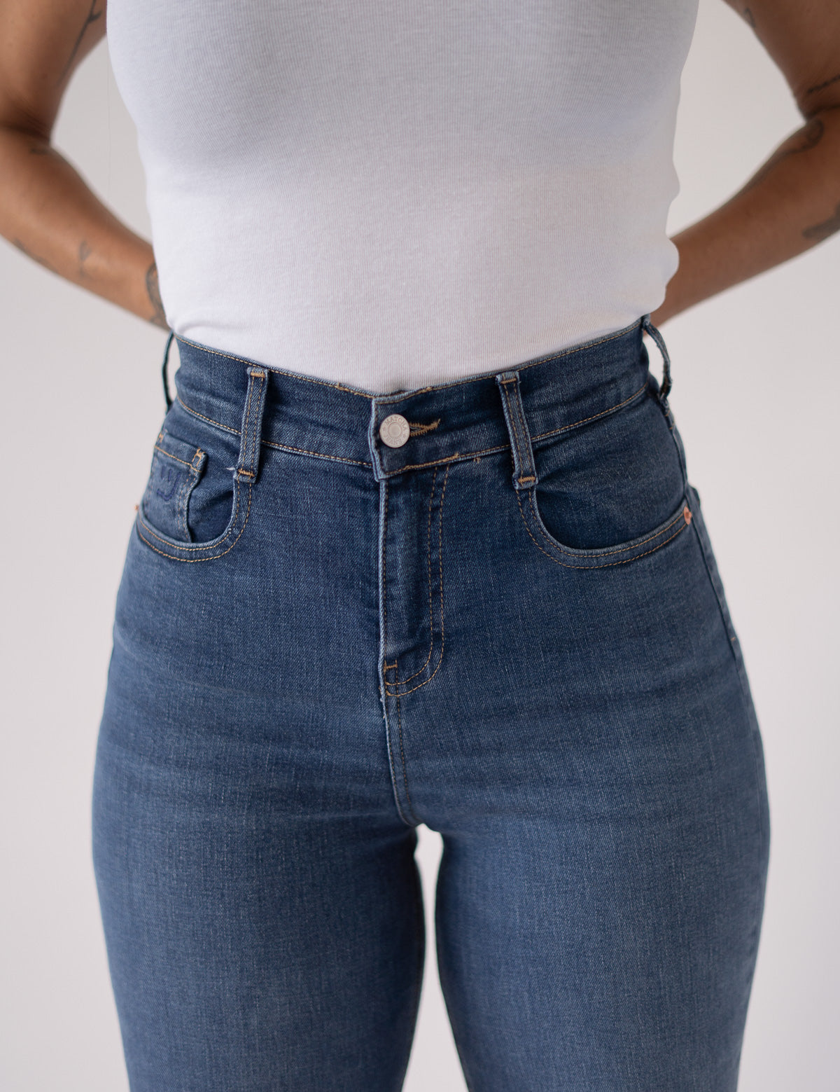 STRAIGHT HIGH RISE - BLUE