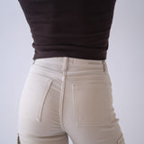 CARGO HIGH RISE - BEIGE