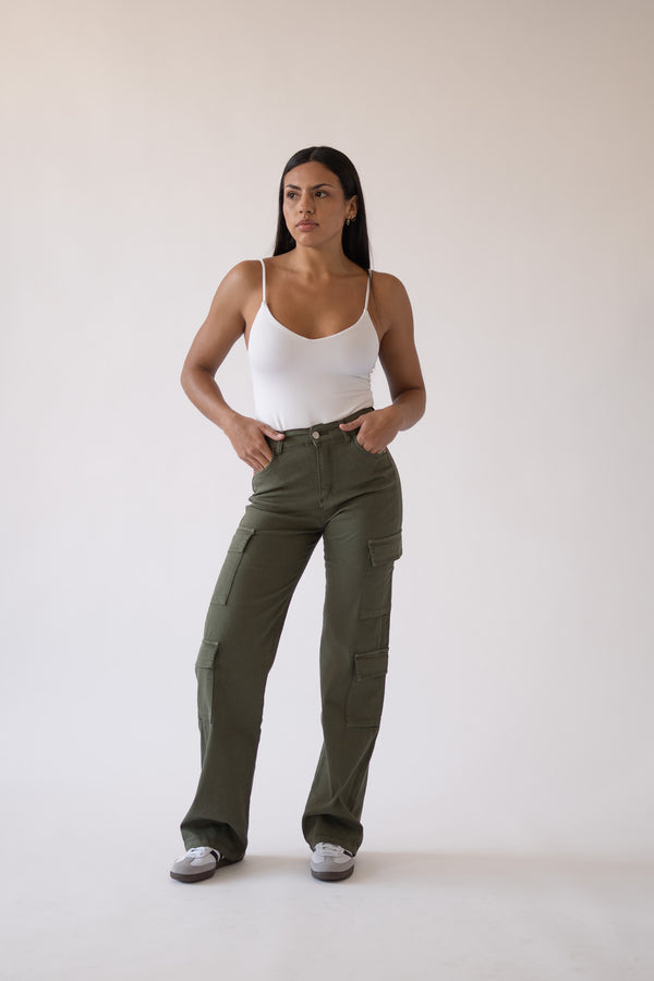 CARGO HIGH RISE - KHAKI