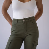 CARGO HIGH RISE - KHAKI
