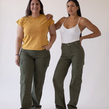 CARGO HIGH RISE - KHAKI