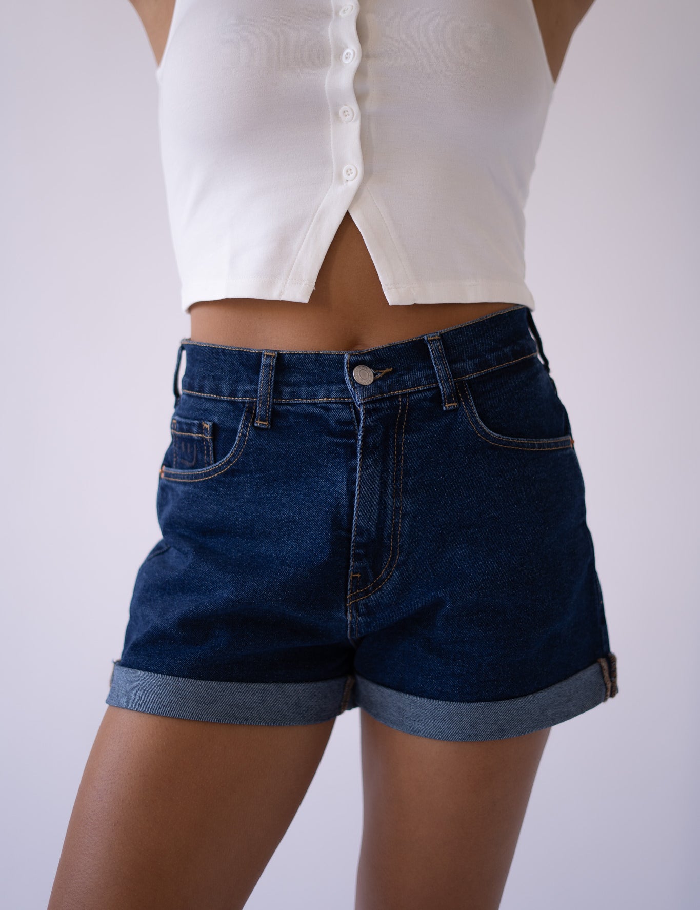 SHORTS ROLL UP - DARK BLUE