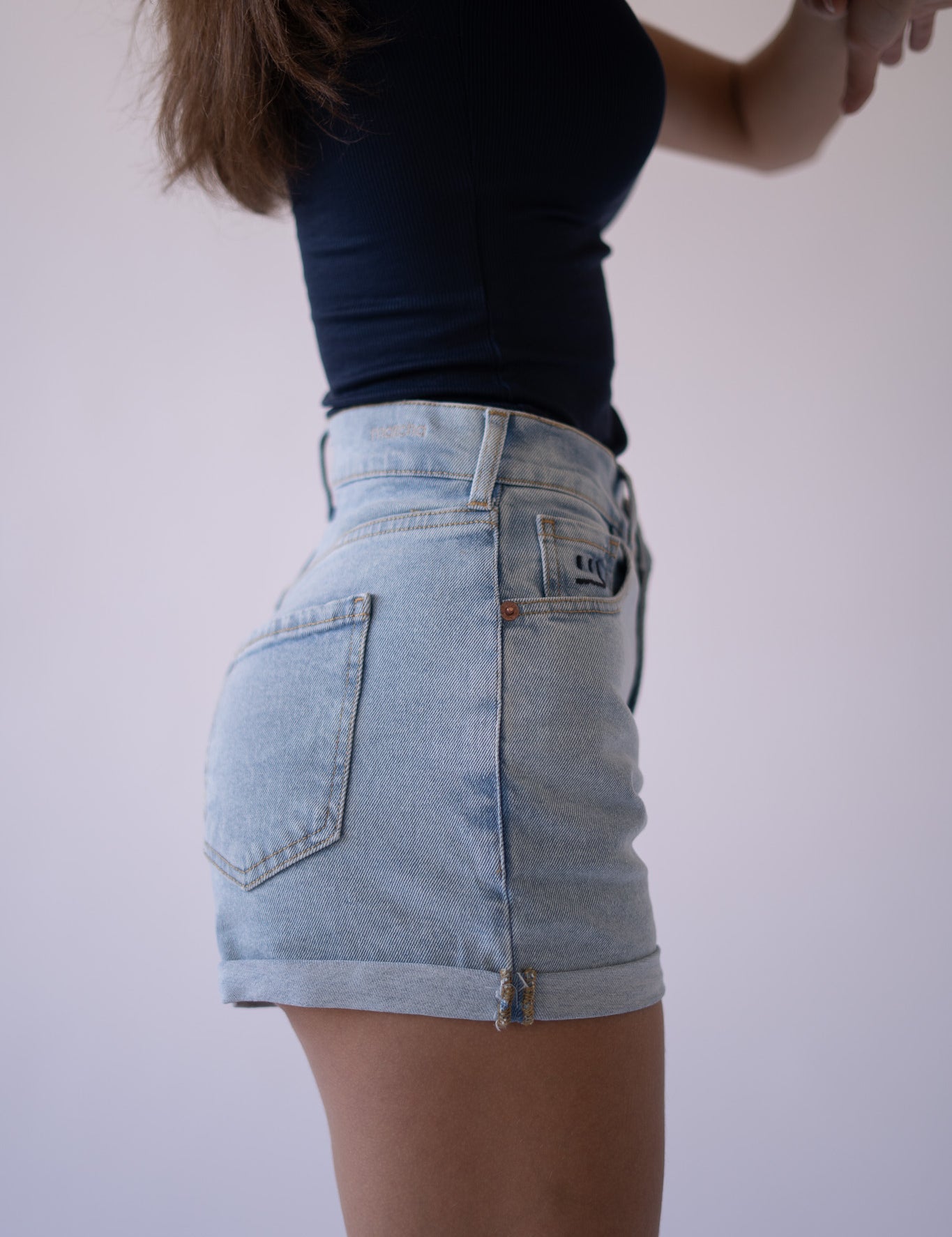 SHORTS ROLL UP - LIGHT BLUE