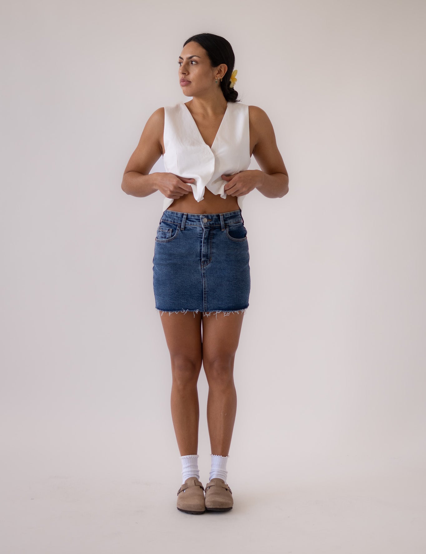 MINI SKIRT - DARK BLUE