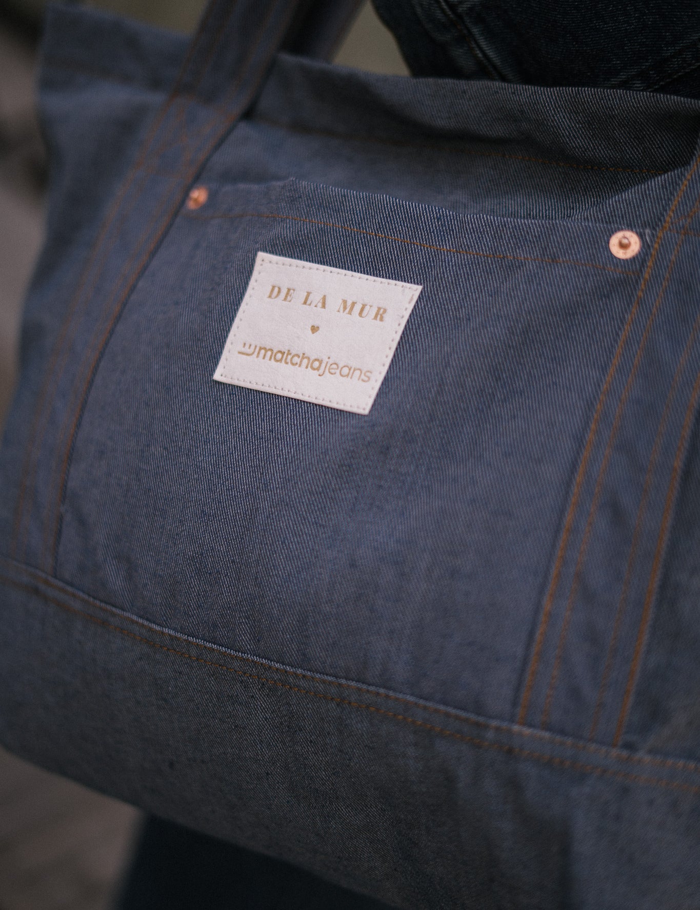 BOLSA SHOPPER DENIM De La Mur x Matcha Jeans