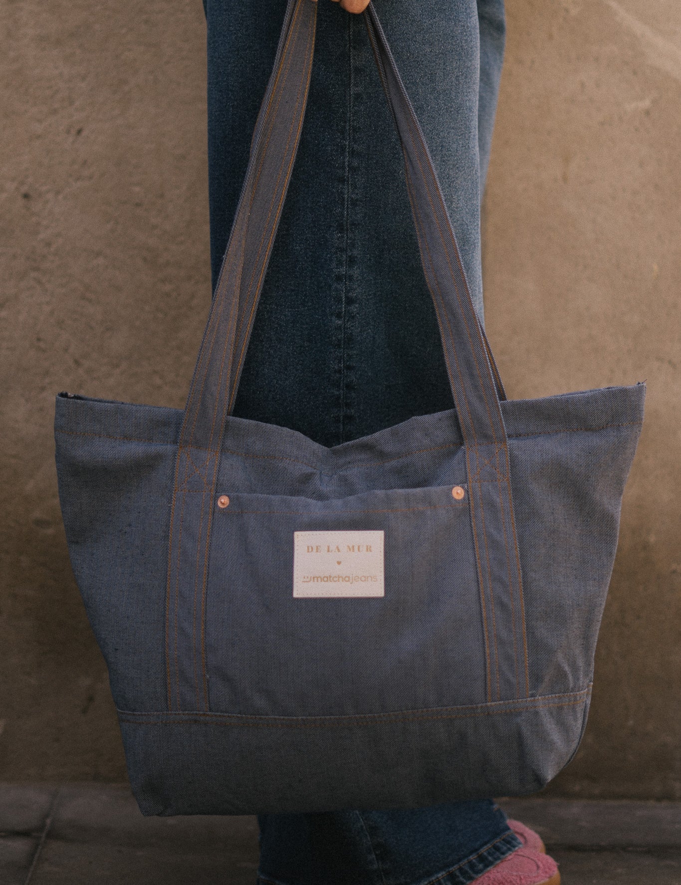 BOLSA SHOPPER DENIM De La Mur x Matcha Jeans