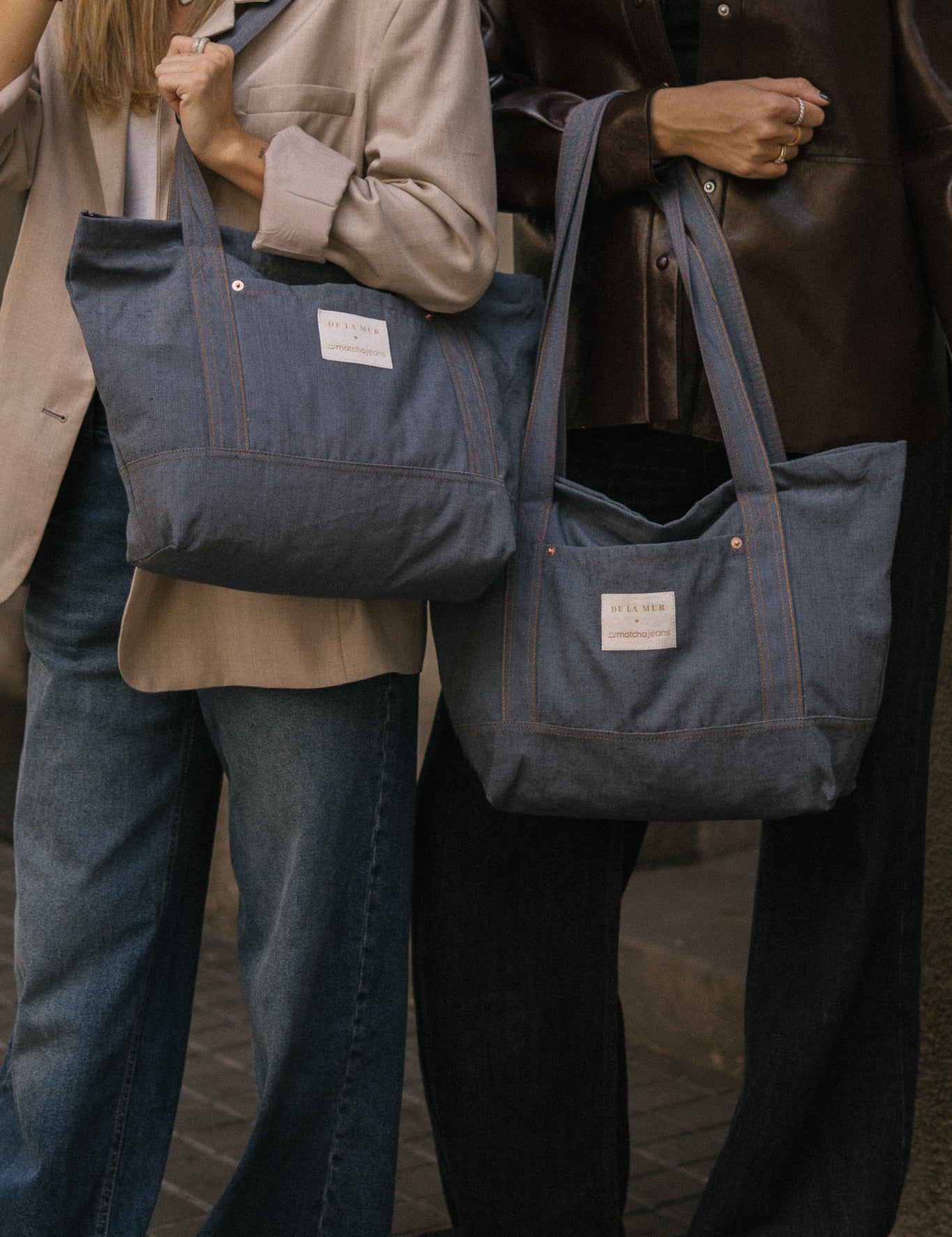 BOLSA SHOPPER DENIM De La Mur x Matcha Jeans