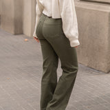 WIDELEG HIGH RISE - KHAKI