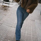 70'S FLARE HIGH RISE - BLUE