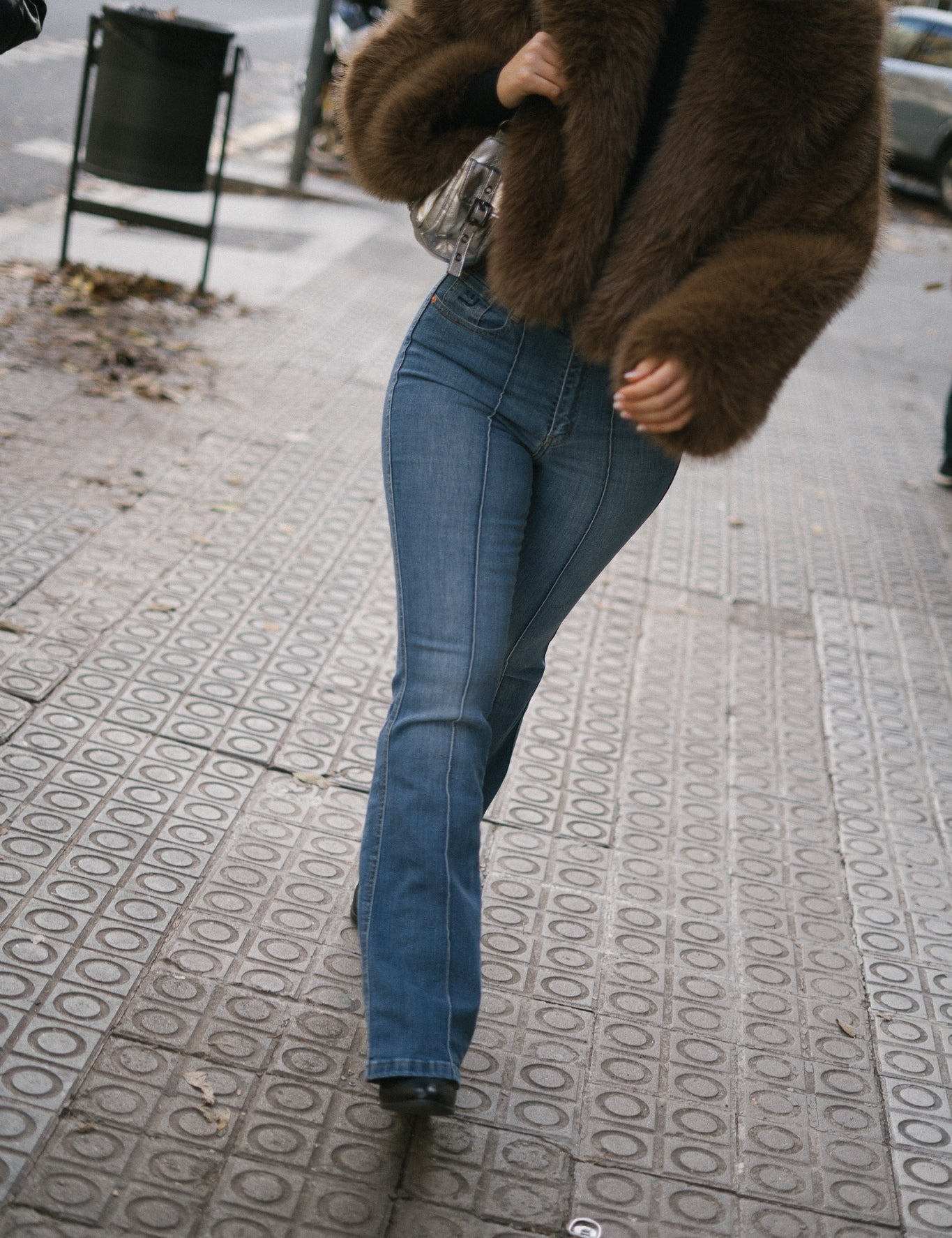 70'S FLARE HIGH RISE - BLUE