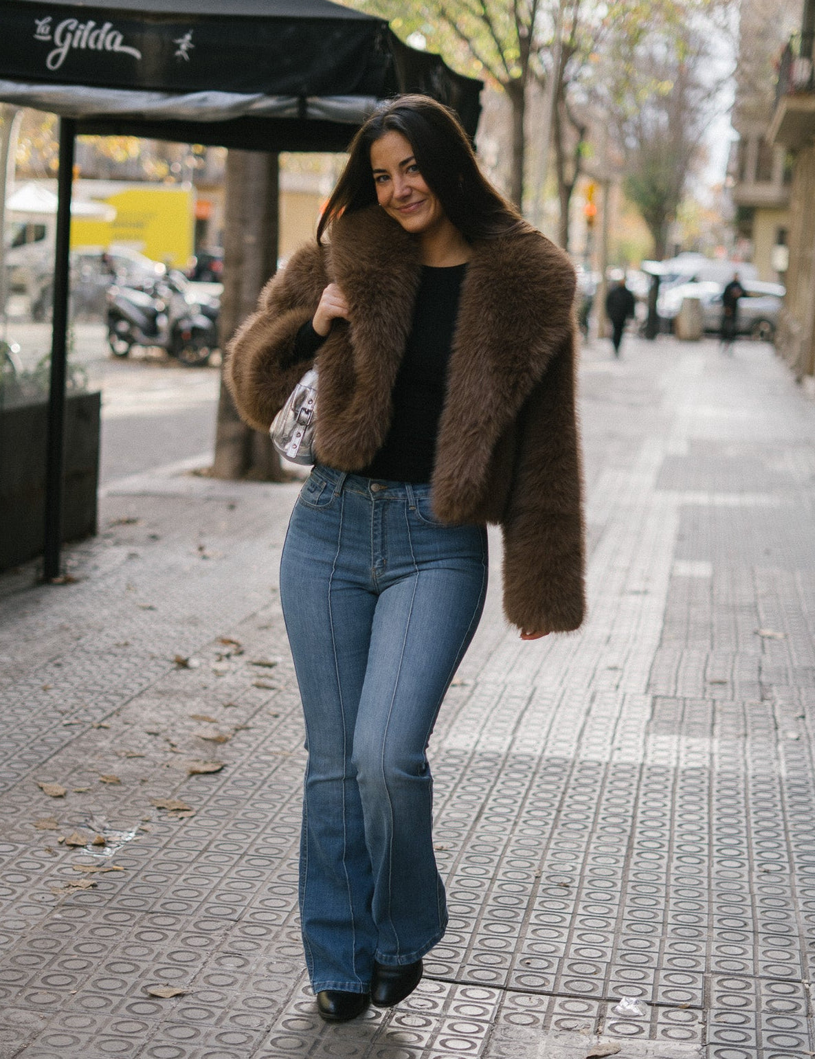 70'S FLARE HIGH RISE - BLUE