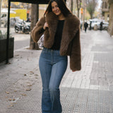 70'S FLARE HIGH RISE - BLUE