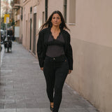 SKINNY NERVIO HIGH RISE - BLACK