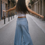 FLUID PLEATED BAGGY - BLUE