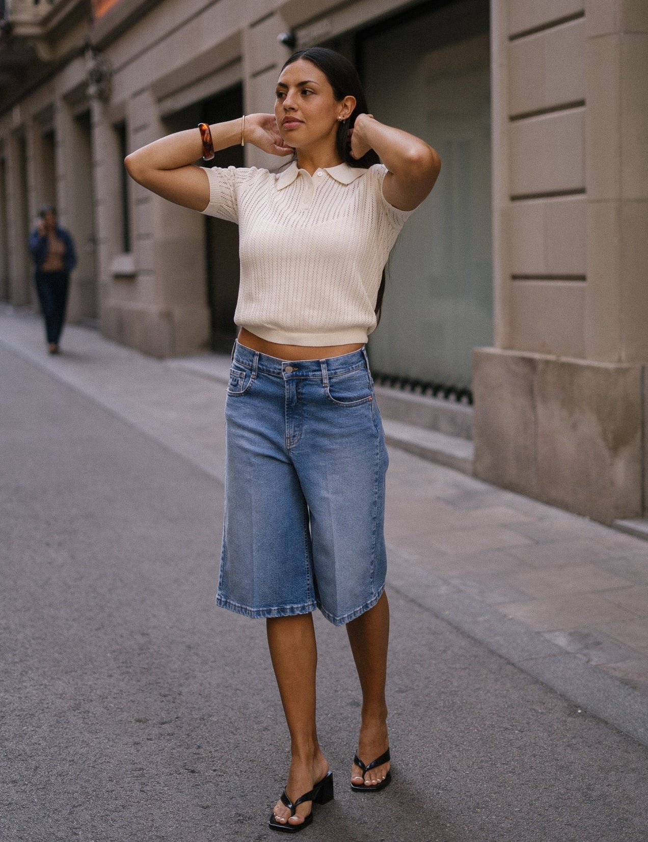 BERMUDA JORTS - BLUE