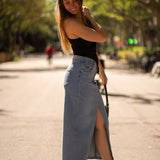 LONG SKIRT - LIGHT BLUE