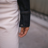 ZIPPER DENIM SHIRT - RAW DENIM