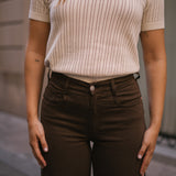 CULOTTE HIGH RISE - CHOCOLATE