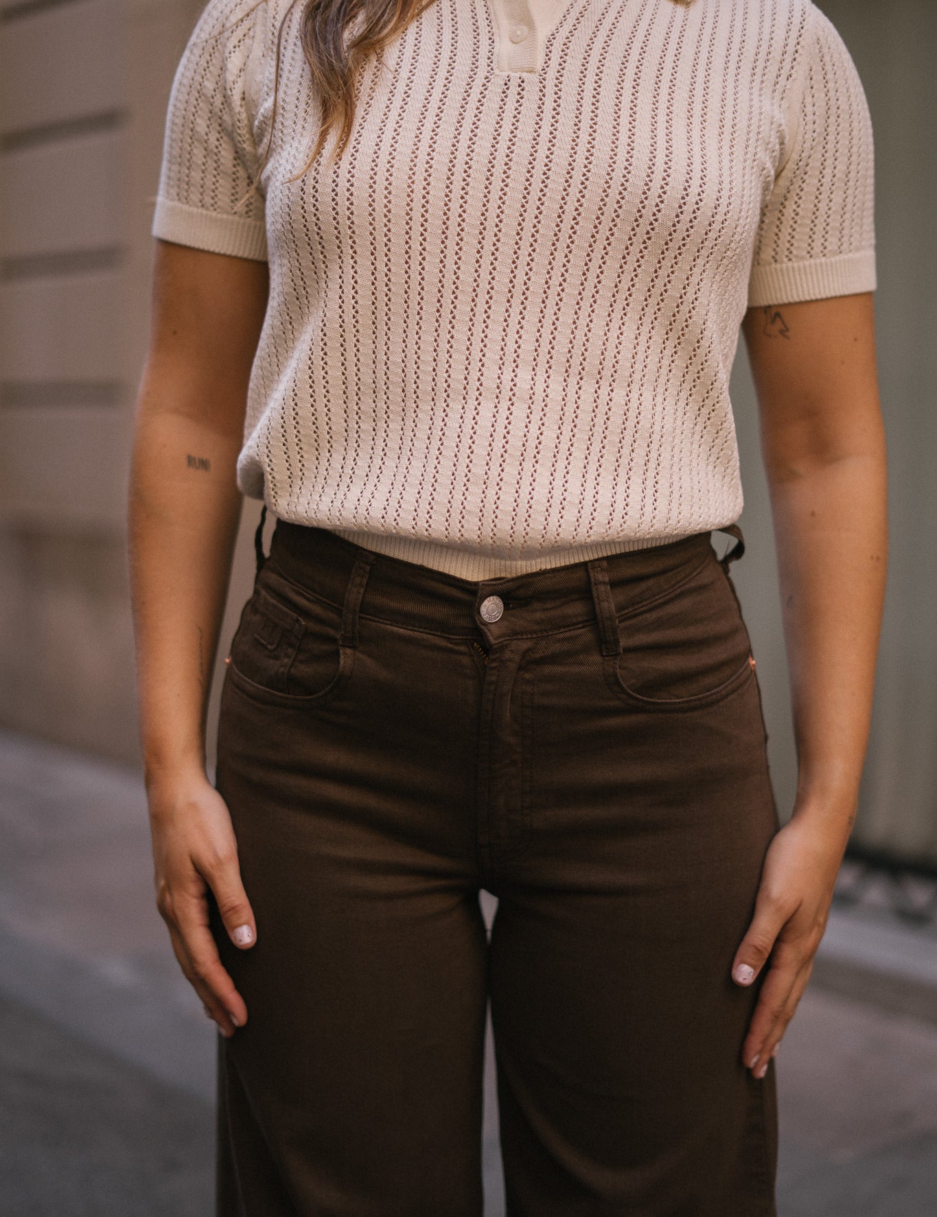 CULOTTE HIGH RISE - CHOCOLATE