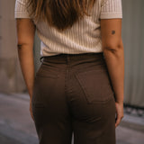 CULOTTE HIGH RISE - CHOCOLATE