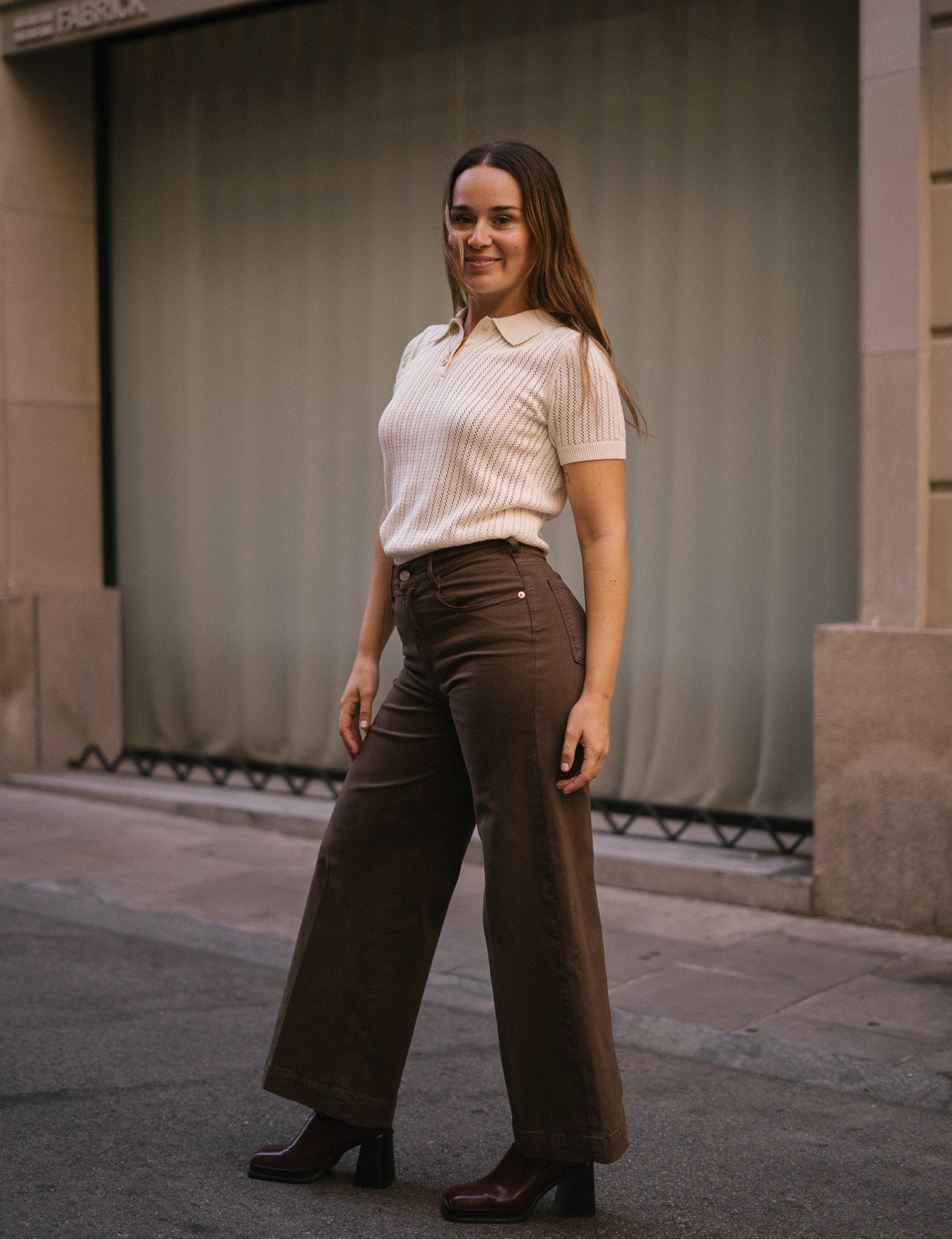 CULOTTE HIGH RISE - CHOCOLATE